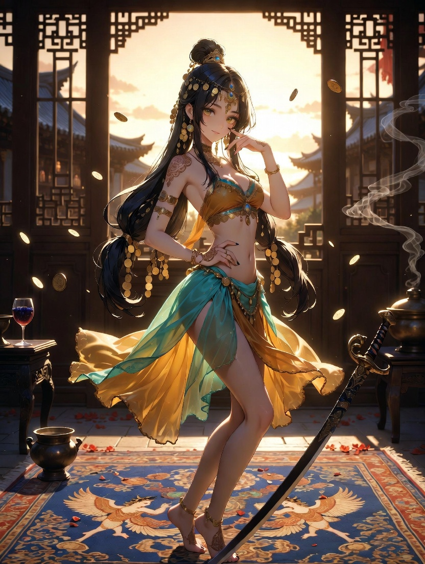 Parvaneh of the Gilded Lotus - AI Character Card