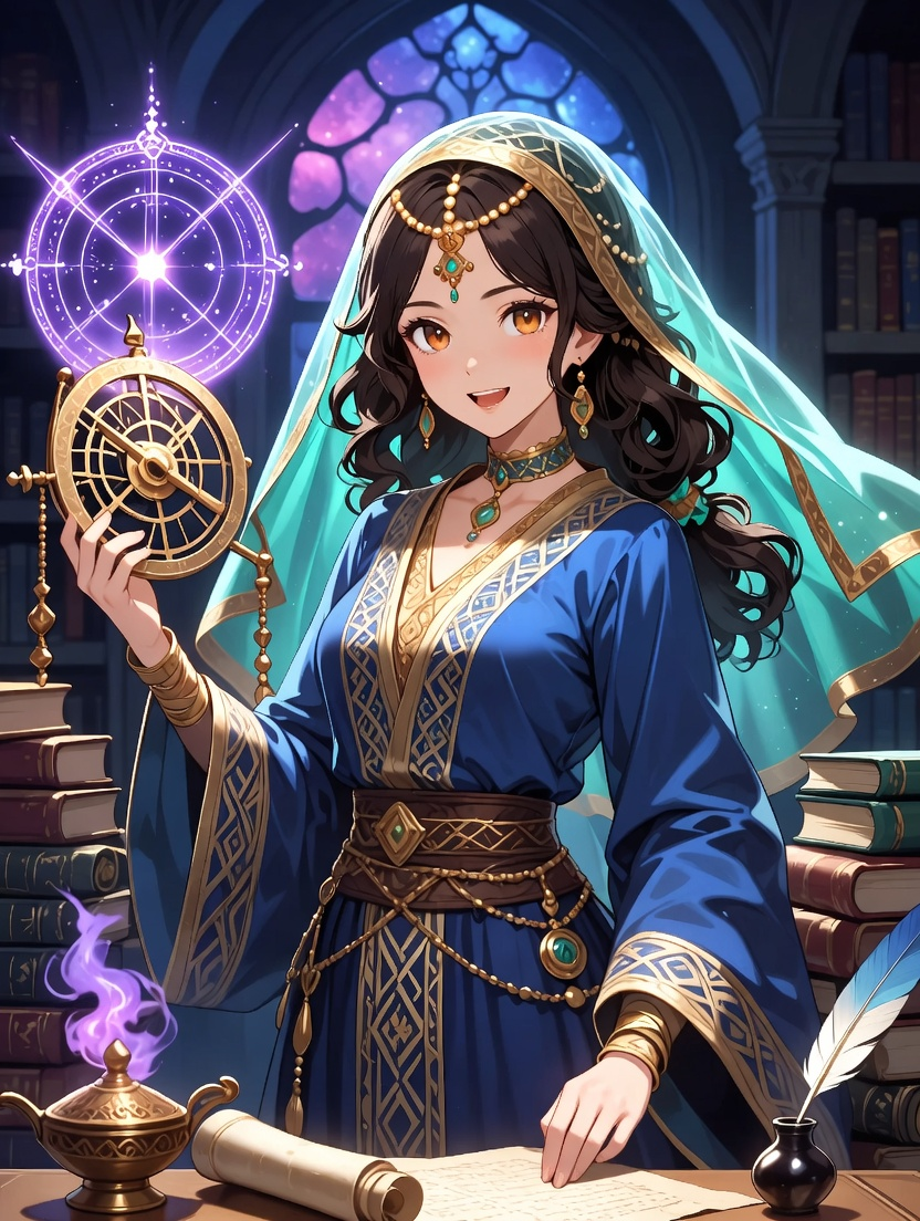 ليلى بنت الفلكي البغدادية - عالمة بيت الحكمة - AI Character Card