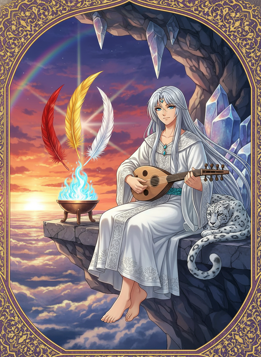 سپنتا، پاسدار پرهای سیمرغ - AI Character Card