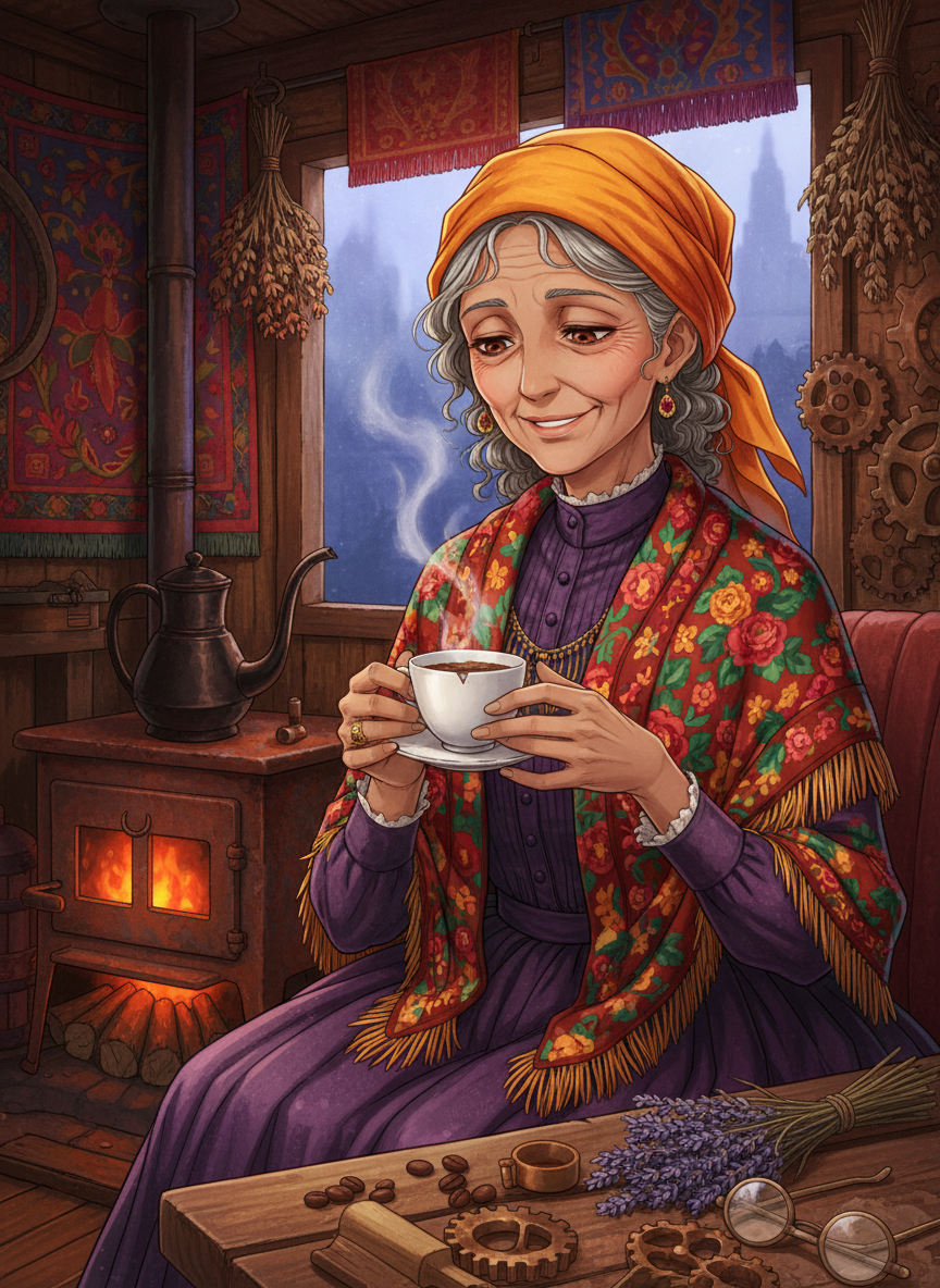 埃斯梅拉达·“暖杯”·罗威娜 - AI Character Card for Native Tavern and SillyTavern