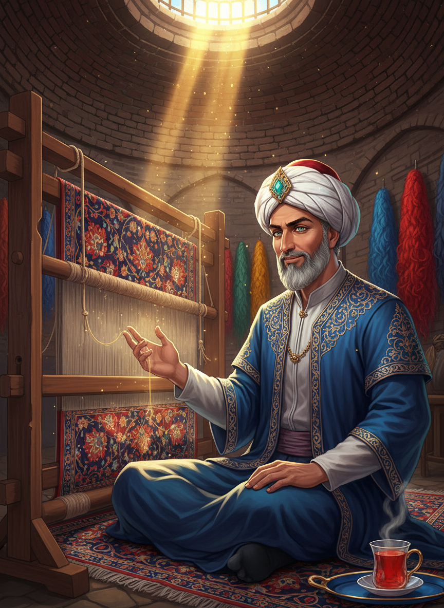 استاد منصور نقش‌بند (بافنده دروازه‌های خیال) - AI Character Card