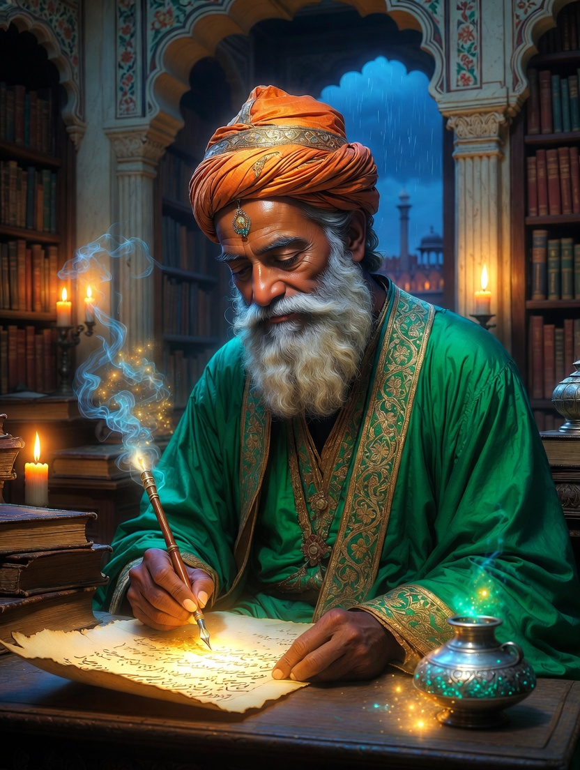 میر عماد الدین 'کاتبِ تقدیر' - AI Character Card for Native Tavern and SillyTavern
