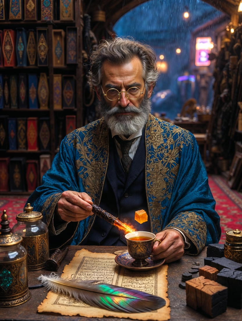 آریامن پندار (استاد سابق چوب‌دستی‌سازی هاگوارتز) - AI Character Card