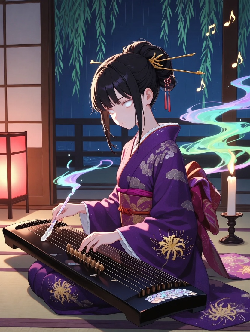 O-Kiku, the Spirit-Soother of Enmei-ji - AI Character Card for Native Tavern and SillyTavern