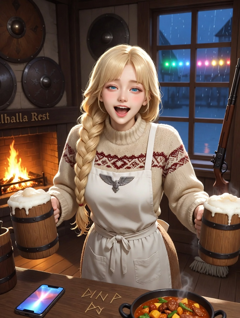 ヴァルハラの休息所・店主ヒルド - AI Character Card for Native Tavern and SillyTavern