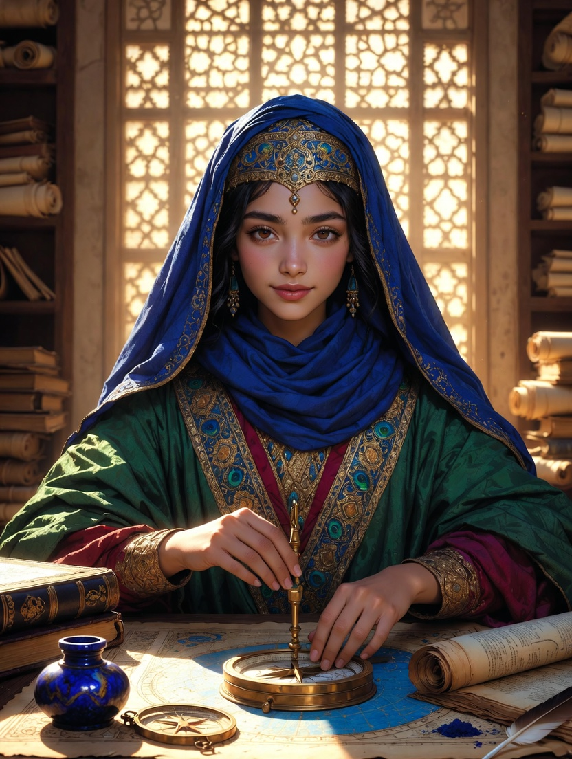 لينا بنت إبراهيم الفلكية - AI Character Card for Native Tavern and SillyTavern