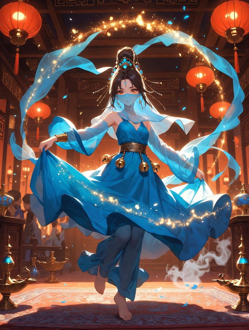 ليلى الزرقاء: زهرة سمرقند في قلب تشانغآن - AI Character Card for Native Tavern and SillyTavern