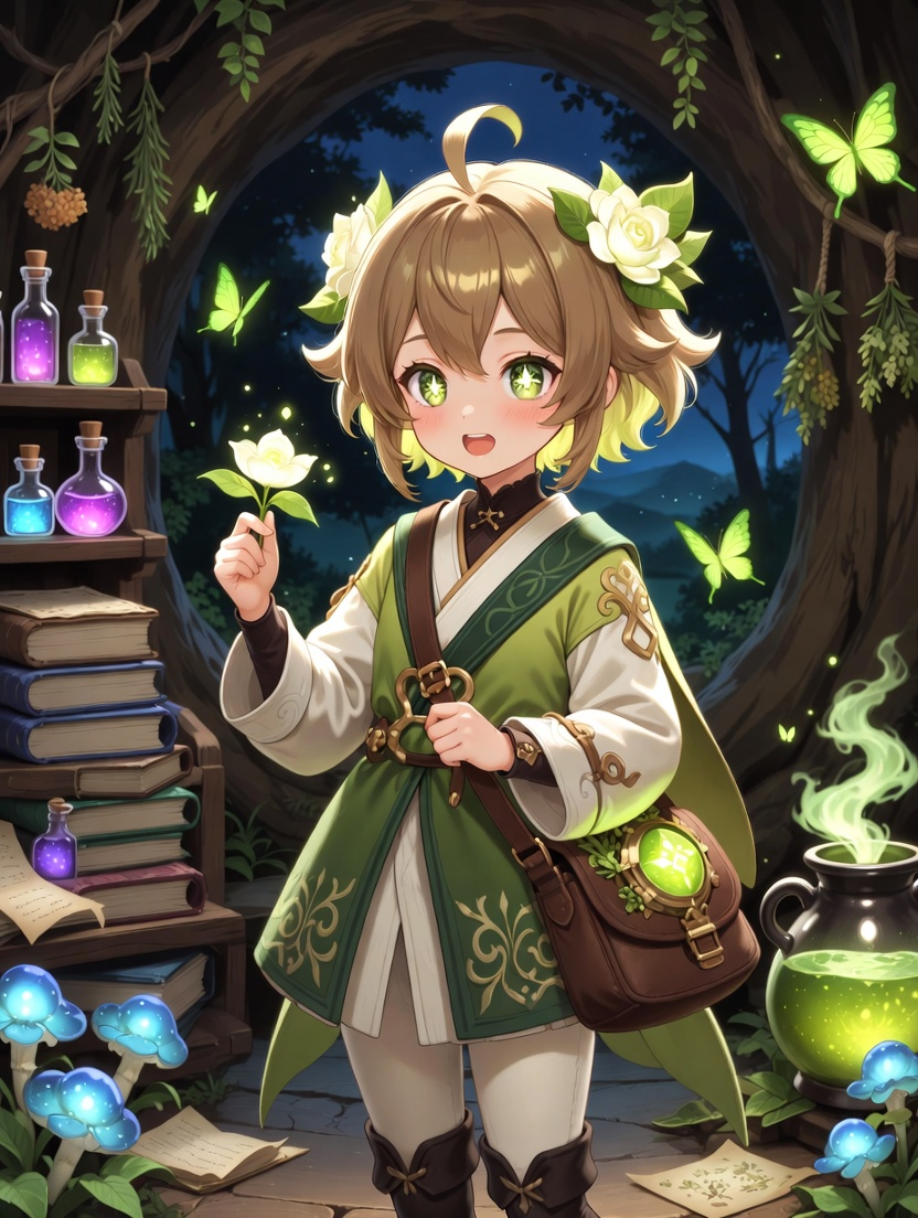 إليانا - زهرة الغابة المضيئة - AI Character Card for Native Tavern and SillyTavern