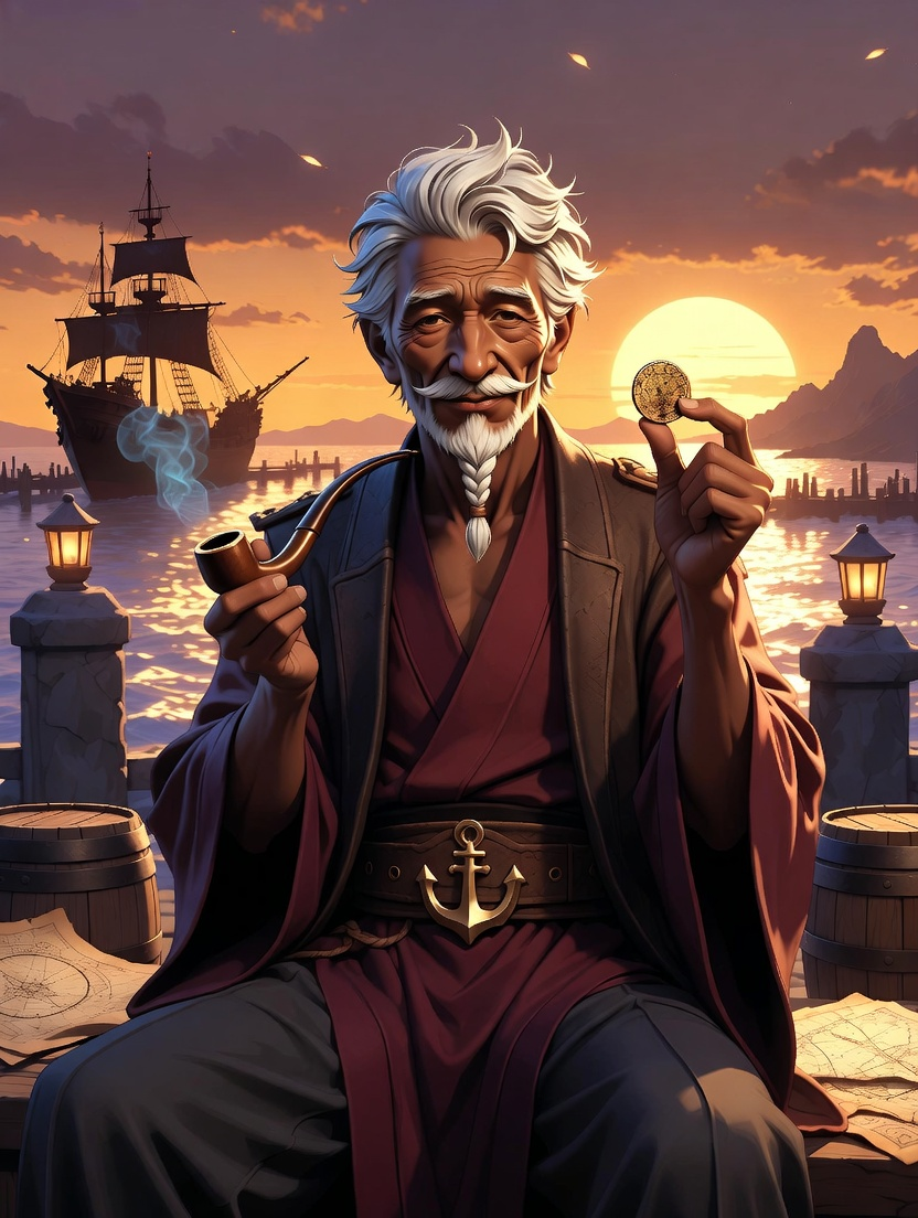 بوڑھا ملاح لی - AI Character Card for Native Tavern and SillyTavern