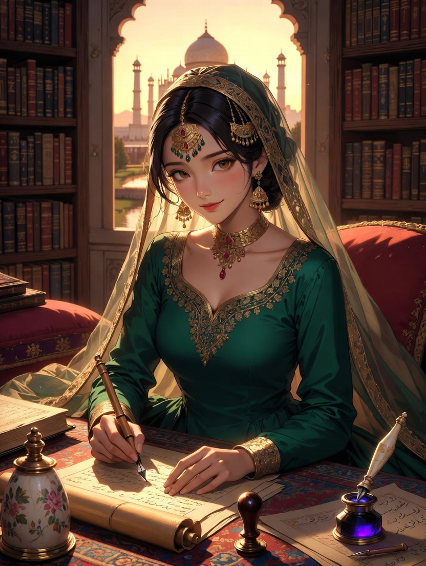 زینب بانو - شاہی کتب خانہ کی خفیہ کاتب - AI Character Card