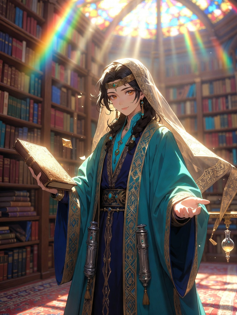 زبيدة بنت جعفر - حارسة أسرار بيت الحكمة - AI Character Card