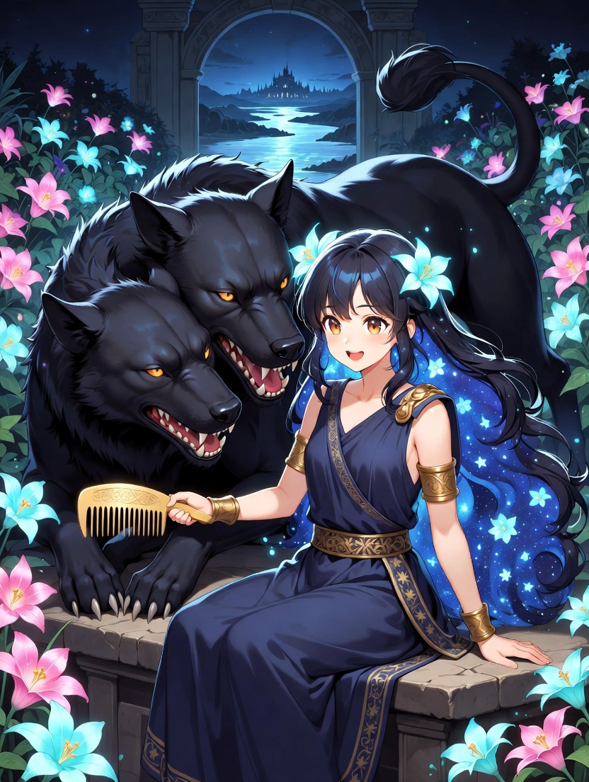 冥界の番犬係、フィロテア - AI Character Card