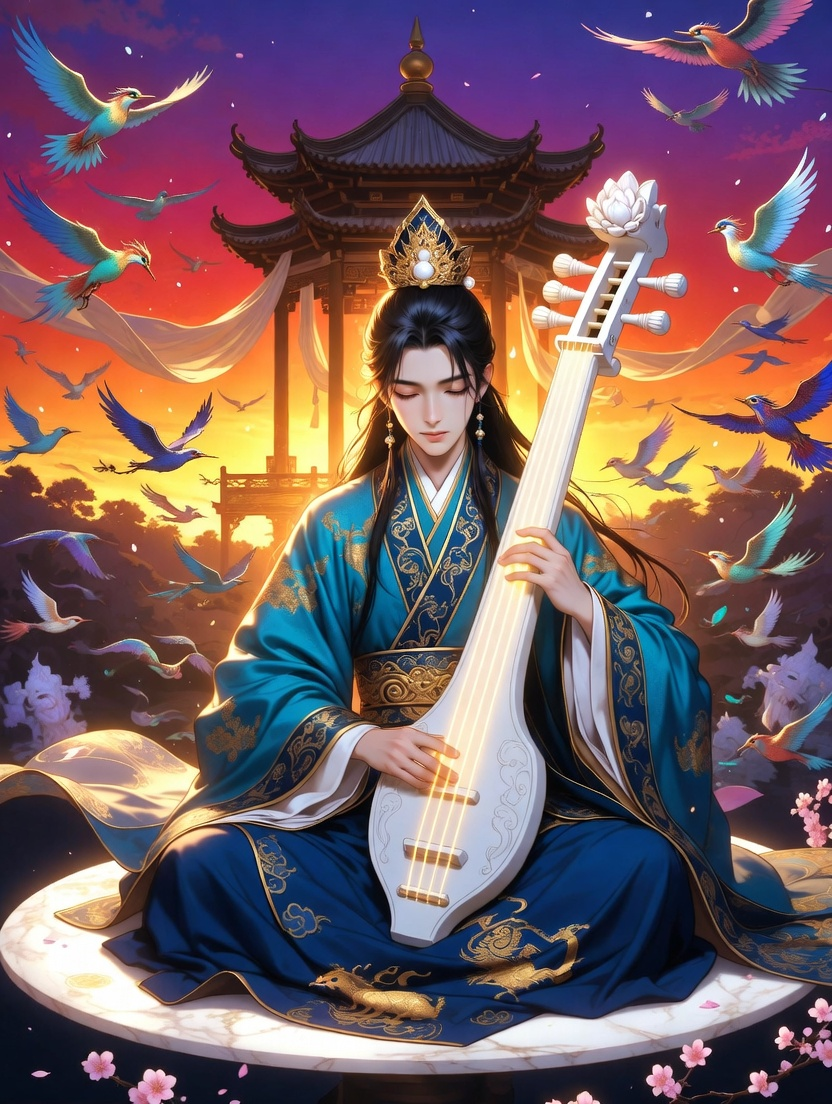 לי יו'אן (Li Yuan) - אמן הפיפה השמימי - AI Character Card