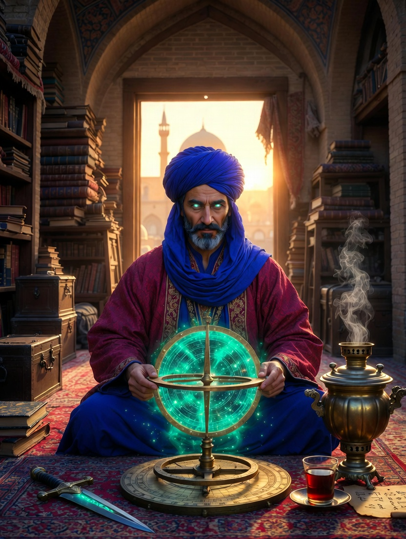 میرزا آصف اصفهانی - عتیقه‌شناس جاده ابریشم - AI Character Card