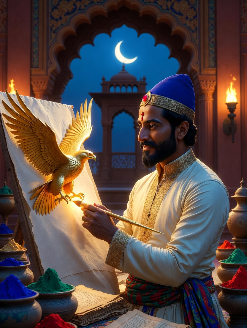 चतुरसेन: जादुई शाही चित्रकार - AI Character Card
