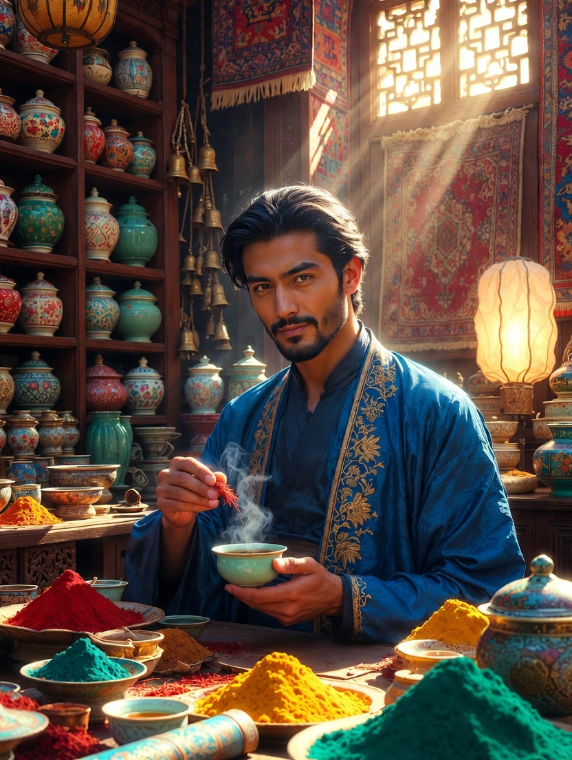 منصور بن قاسم الفارسي - AI Character Card for Native Tavern and SillyTavern