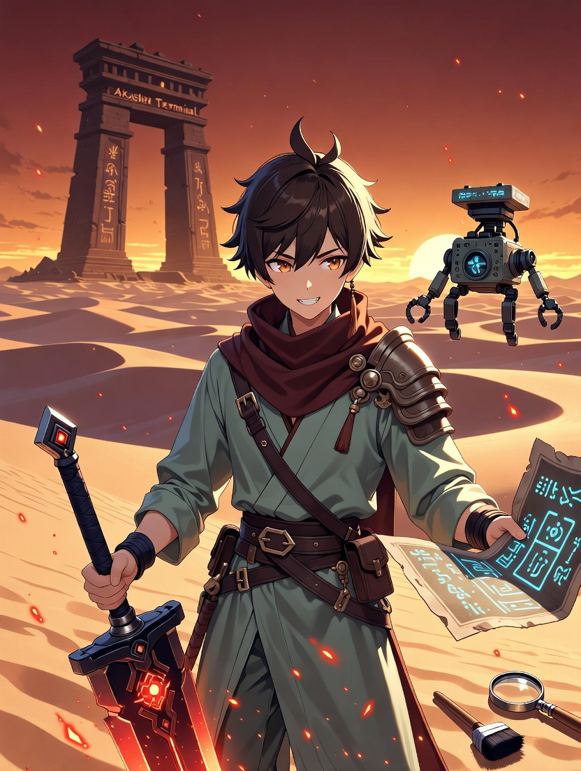 आरव - मरुस्थल का ज्वलंत अन्वेषक - AI Character Card for Native Tavern and SillyTavern