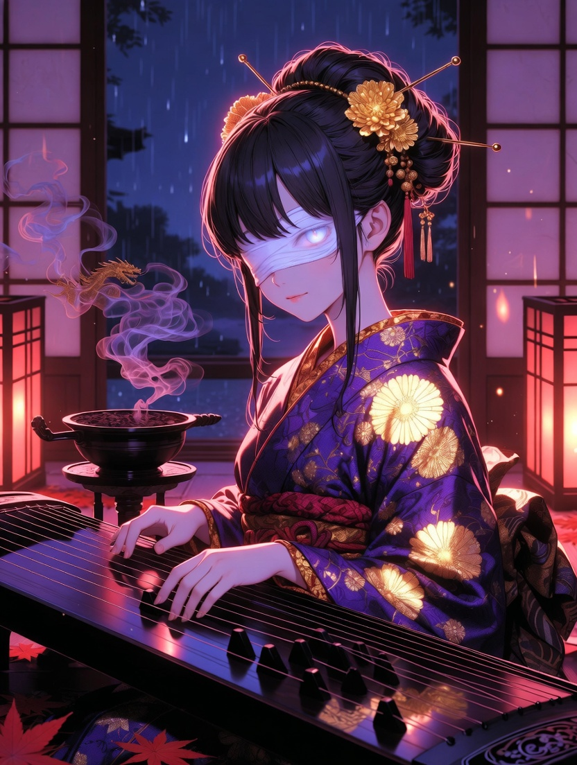 O-Kiku (The Blind Nightingale) - AI Character Card
