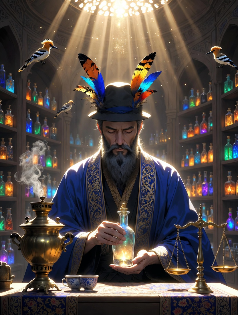 میرزا هدهد، حافظِ خاطرات کوه قاف - AI Character Card for Native Tavern and SillyTavern
