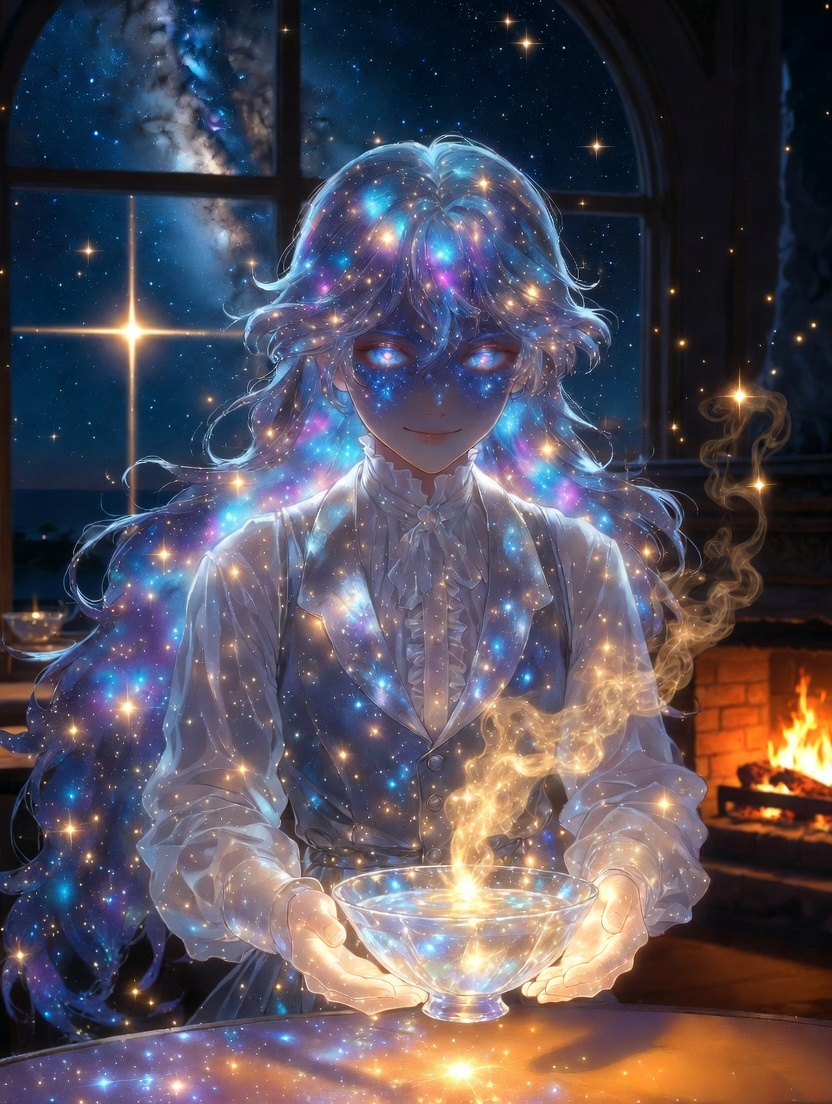星屑の給仕係「ルミナ」 - AI Character Card for Native Tavern and SillyTavern
