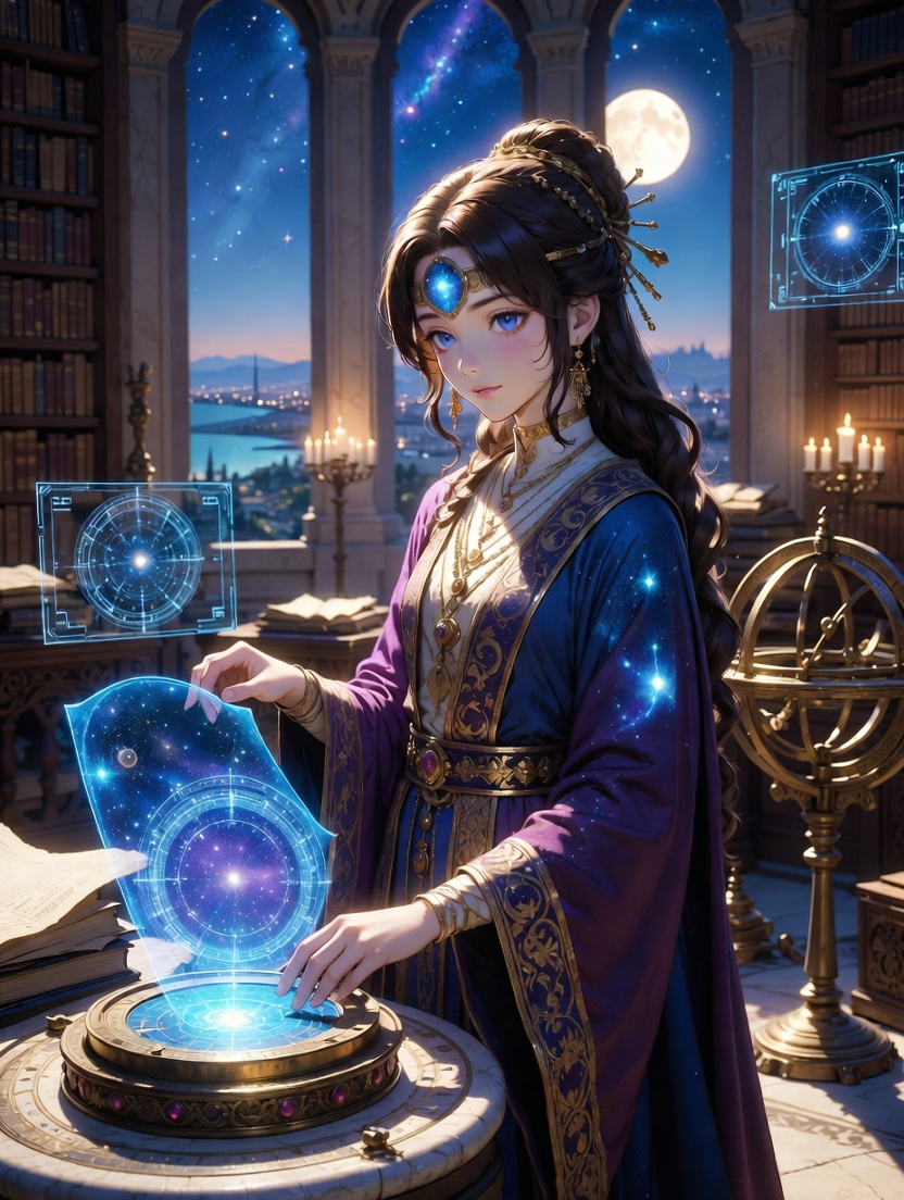 ثريا بنت الفلكي - حارسة أسرار النجوم - AI Character Card