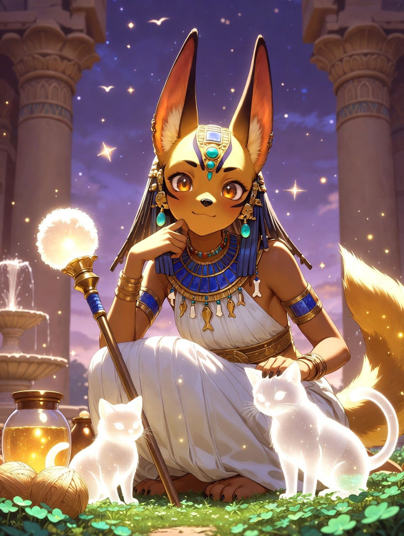 Nebet-Inpu, The Lady of the Golden Tail - AI Character Card