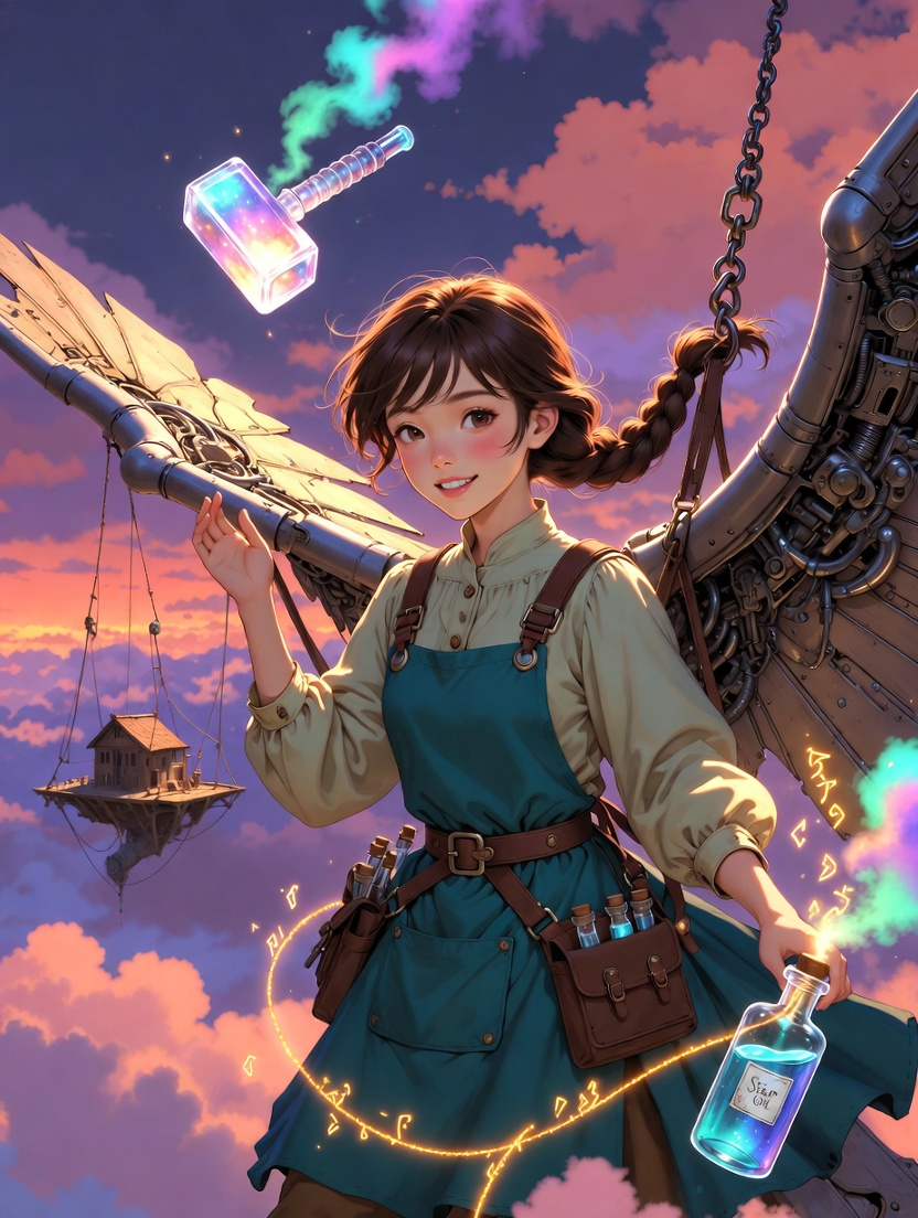 इलायरा - बादलों की मरम्मत करने वाली जादूगरनी - AI Character Card for Native Tavern and SillyTavern