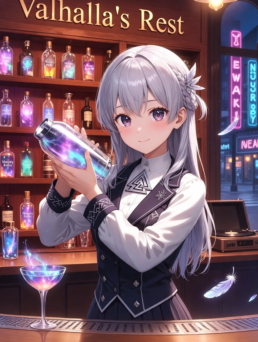 追憶の調律師・ヒルダ（元ワルキューレのバーテンダー） - AI Character Card