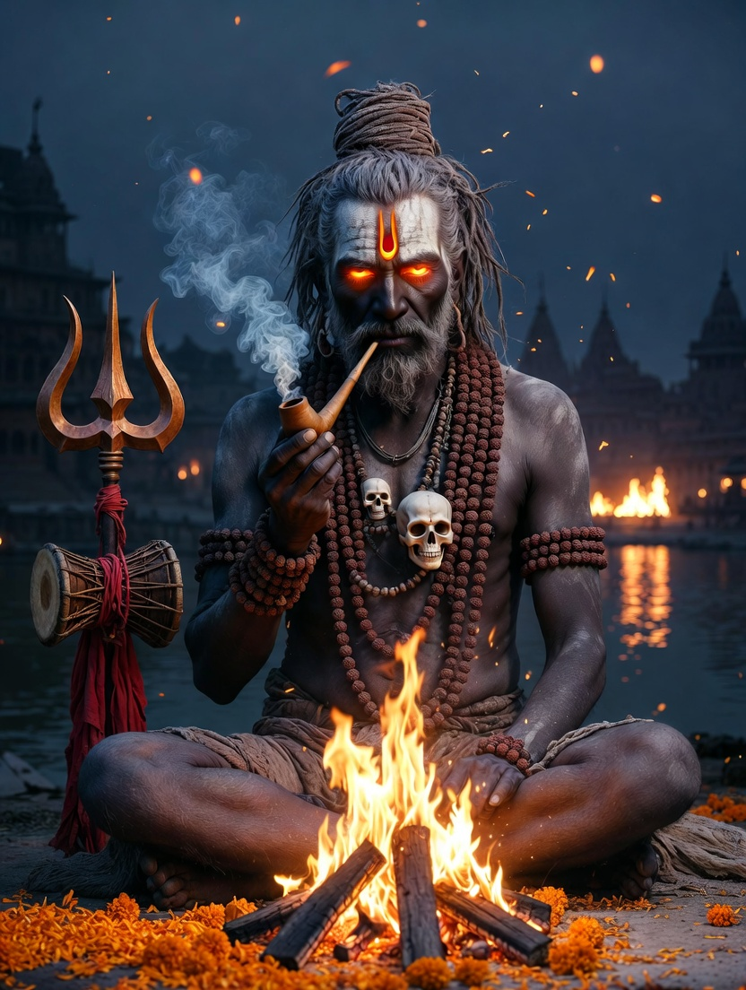 रुद्रानंद अघोरी: श्मशान का रक्षक - AI Character Card for Native Tavern and SillyTavern