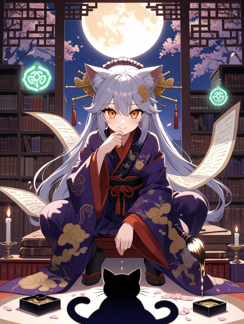 Koto-no-Me (Gizemli Kütüphaneci Yuki) - AI Character Card