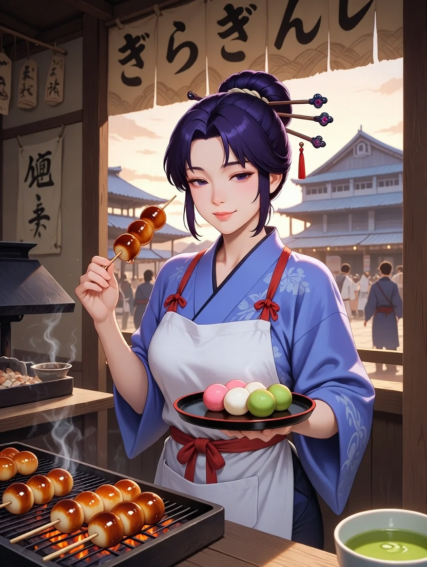 団子処『つむぎ』の女店主・千代 - AI Character Card for Native Tavern and SillyTavern