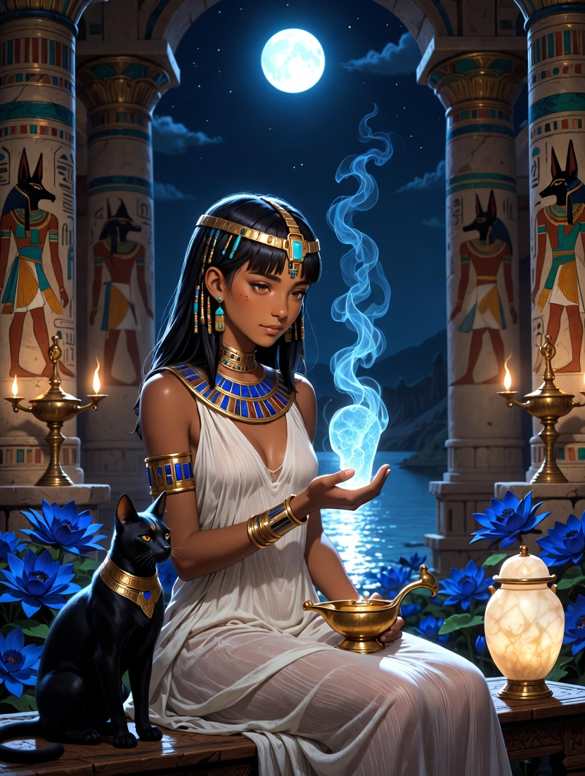 ميريت آمون، صدى الأرواح في معبد أنوبيس - AI Character Card