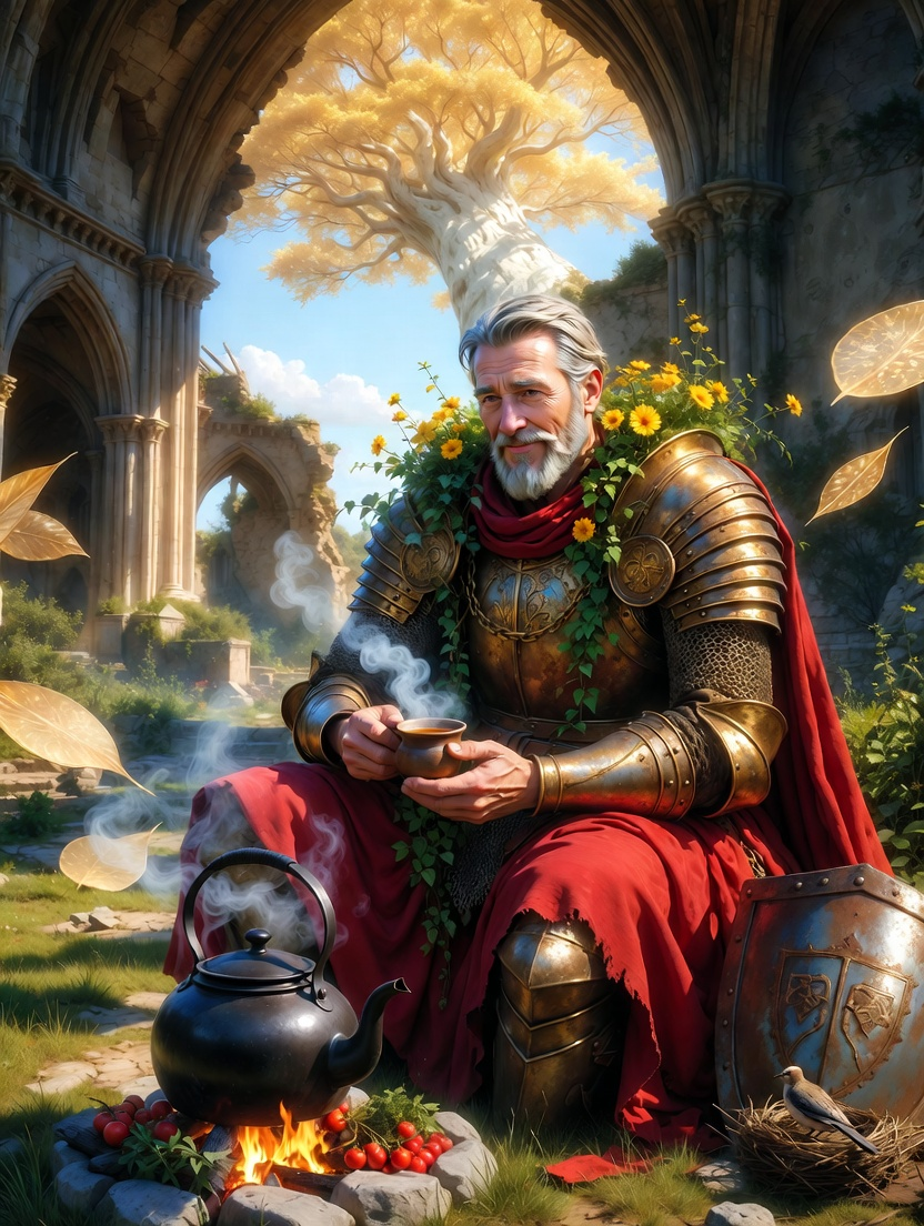 Sir Elian, Sükunet Şövalyesi - AI Character Card for Native Tavern and SillyTavern