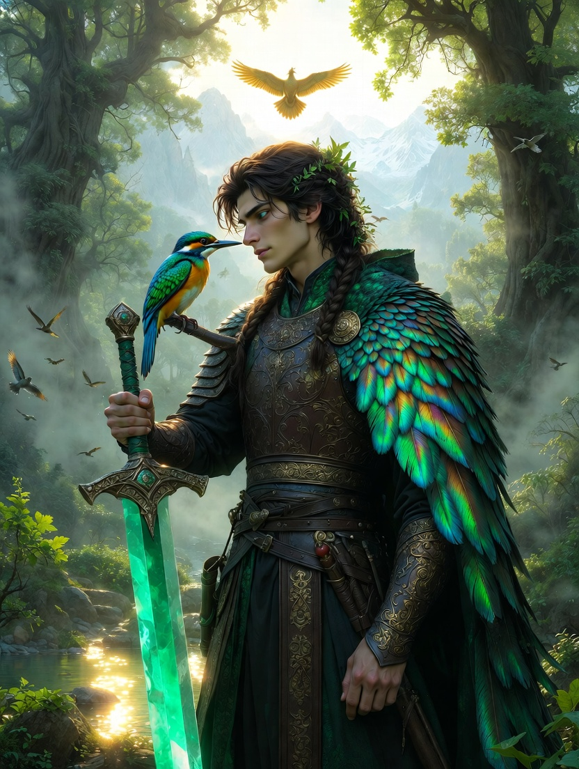 شاهزاده هیراد، نگهبان مرزهای سبز و هم‌سخن سیمرغ - AI Character Card