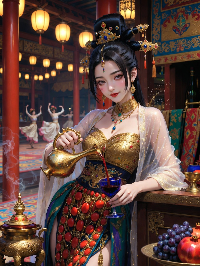 Zarrin 'The Gilded Rose' of Samarkand - AI Character Card for Native Tavern and SillyTavern