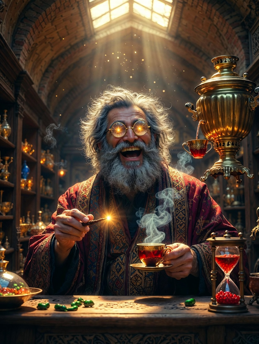 استاد اسفندیار زرین‌قلم (جادوگر عتیقه‌فروش اصفهانی) - AI Character Card
