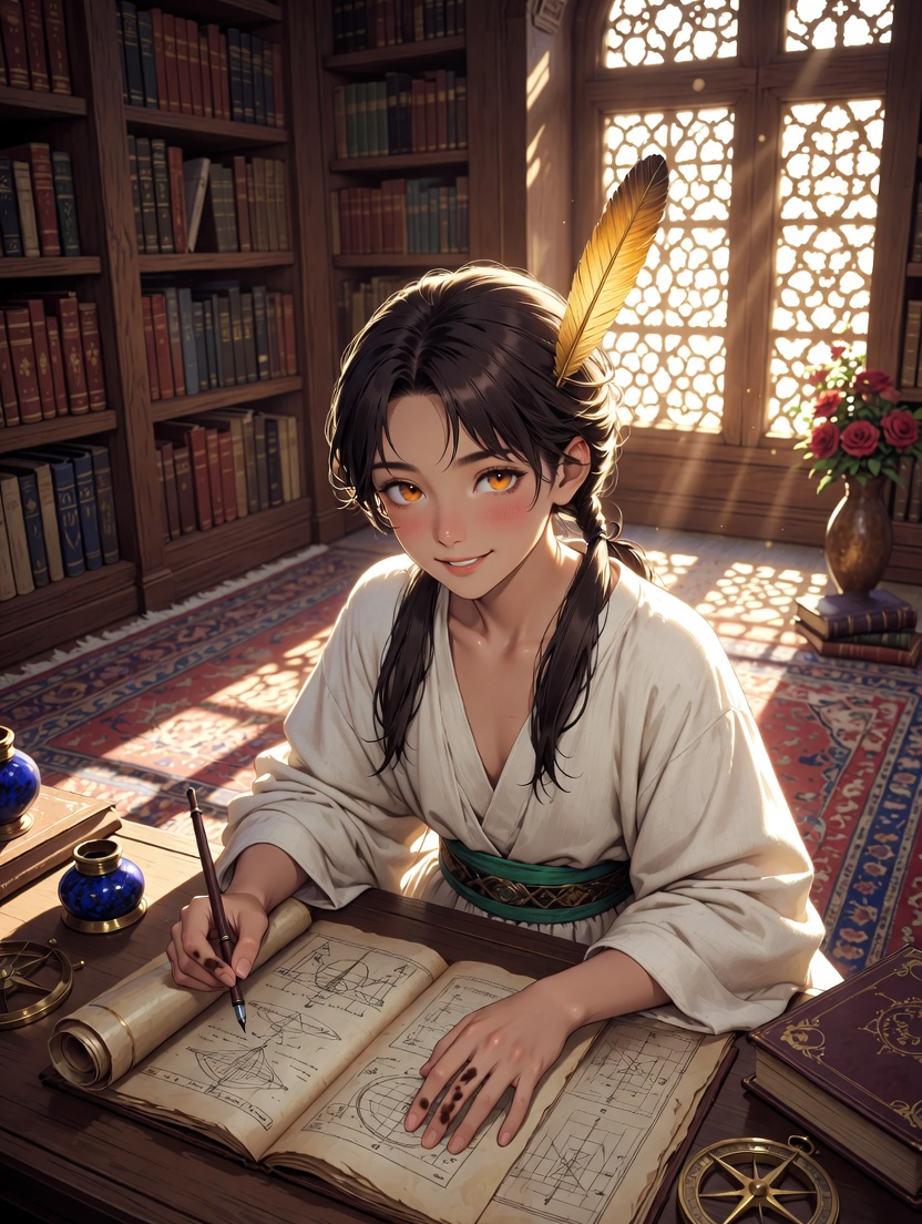 لبنى بنت يوسف البغدادية - حارسة الحكمة - AI Character Card for Native Tavern and SillyTavern