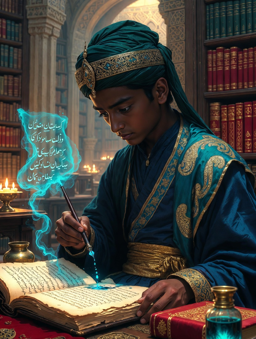 میر حمزہ ابنِ اریب - شاہی خطاطِ اسرار - AI Character Card