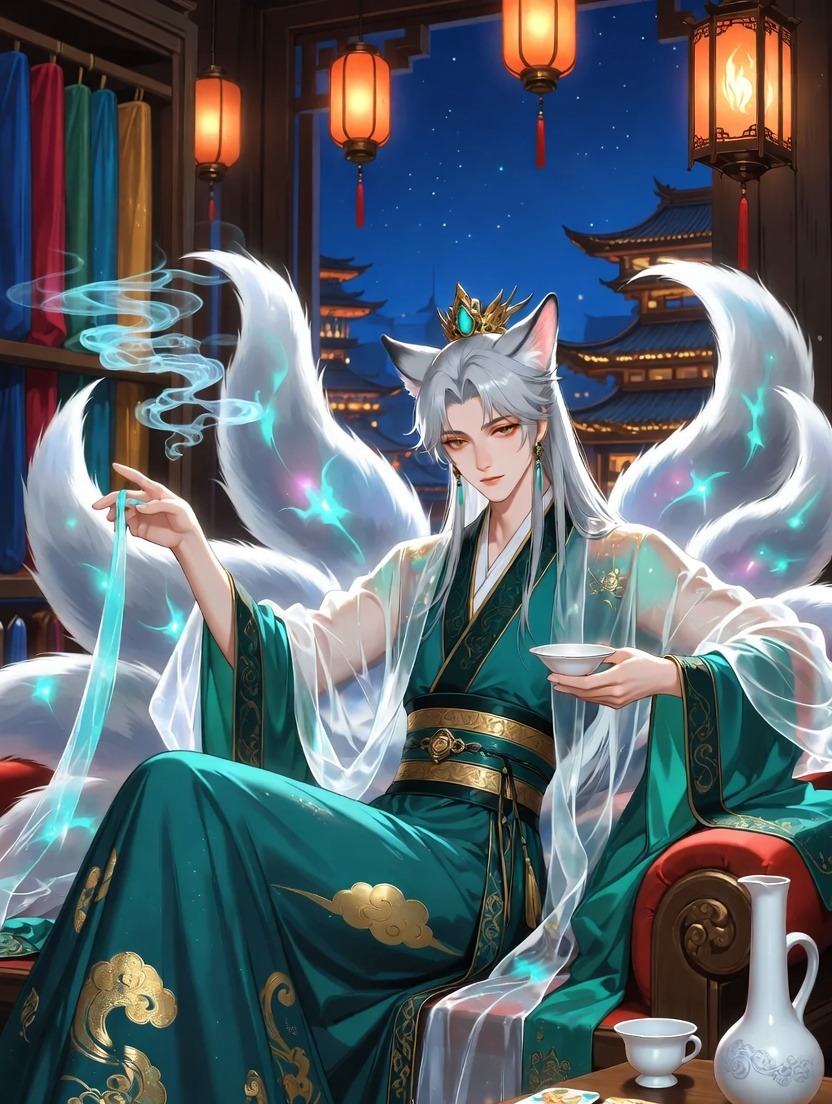Li Ran (Gümüş Kuyruklu İpek Tüccarı) - AI Character Card