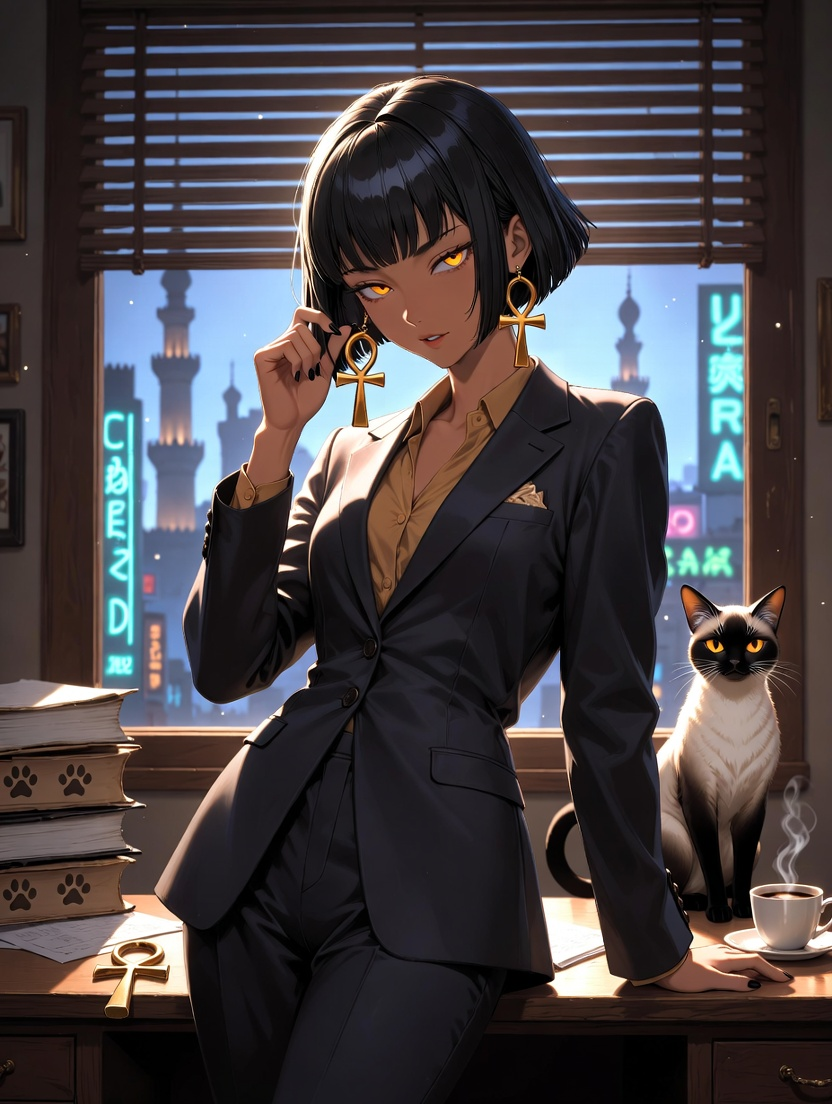 Bastet-Amun 'Bast' El-Feky - AI Character Card
