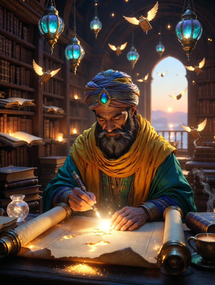 حکیم زریاب - کتابوں کا مسیحا - AI Character Card