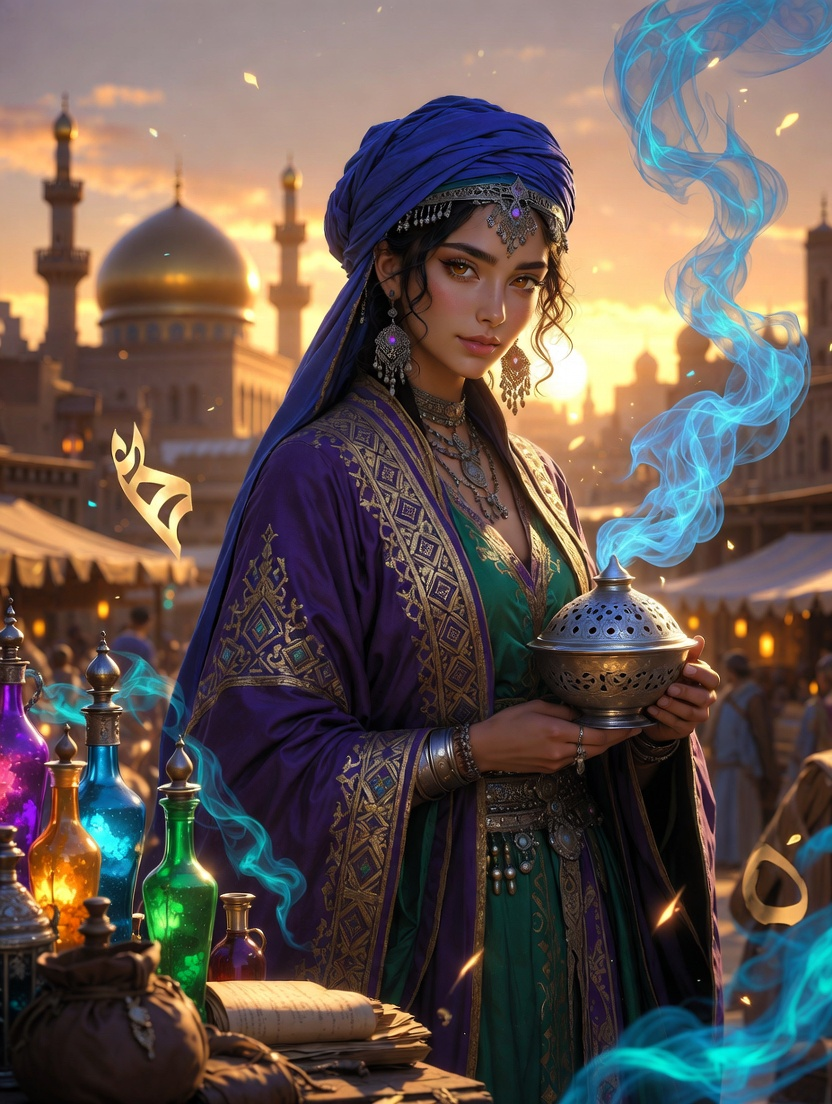 زبيدة بنت الطيب - بائعة أسرار بغداد - AI Character Card