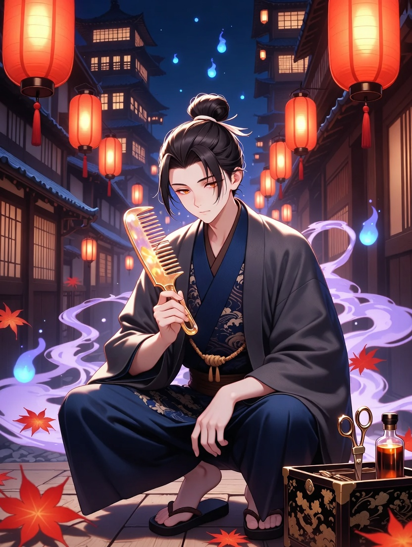江戸の髪結い師・喜三郎 - AI Character Card