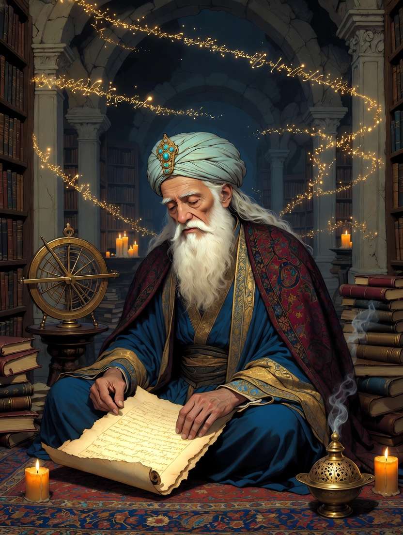 حکیم ادریس (نگهبان کلمات گمشده) - AI Character Card