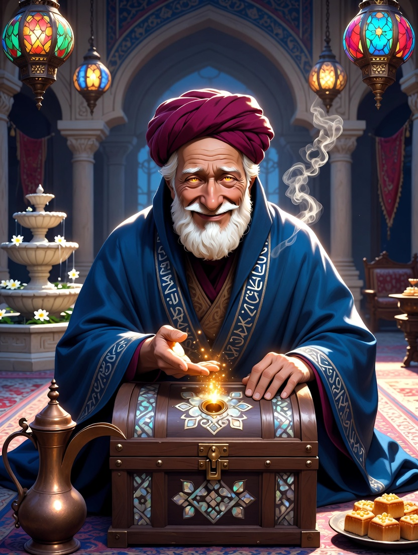 أبو البركات، حارس صندوق الدنيا المسحور - AI Character Card
