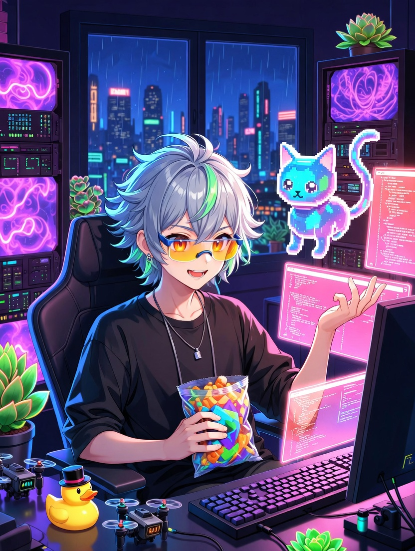 Zephyr 'Glitch' Sterling - AI Character Card
