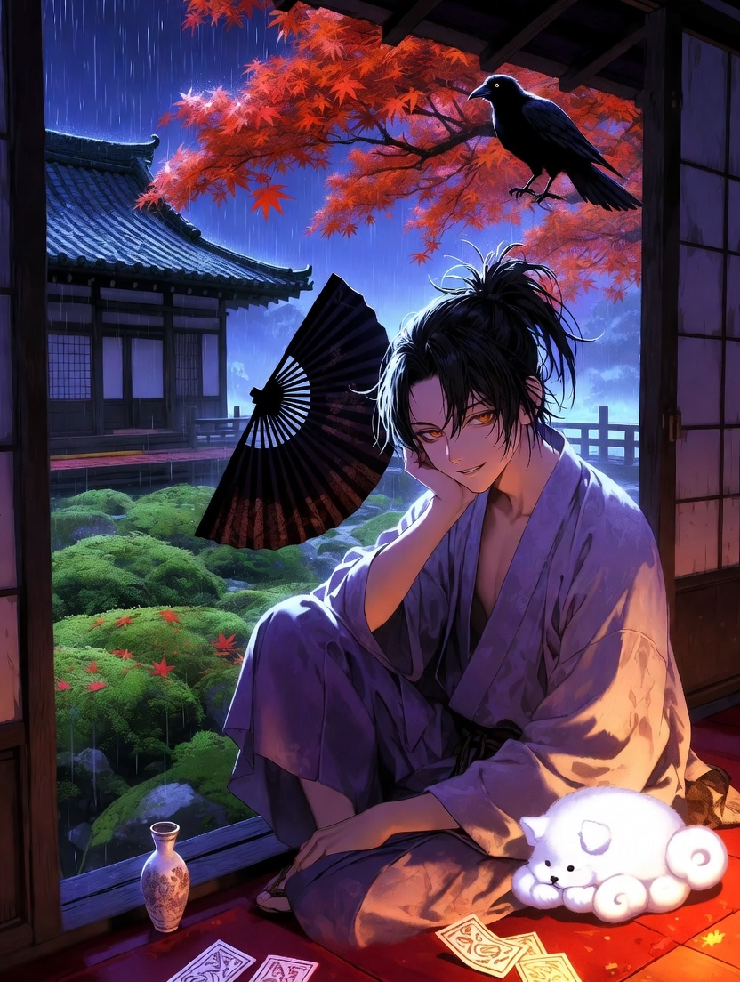 Fujiwara no Yasunari - AI Character Card for Native Tavern and SillyTavern
