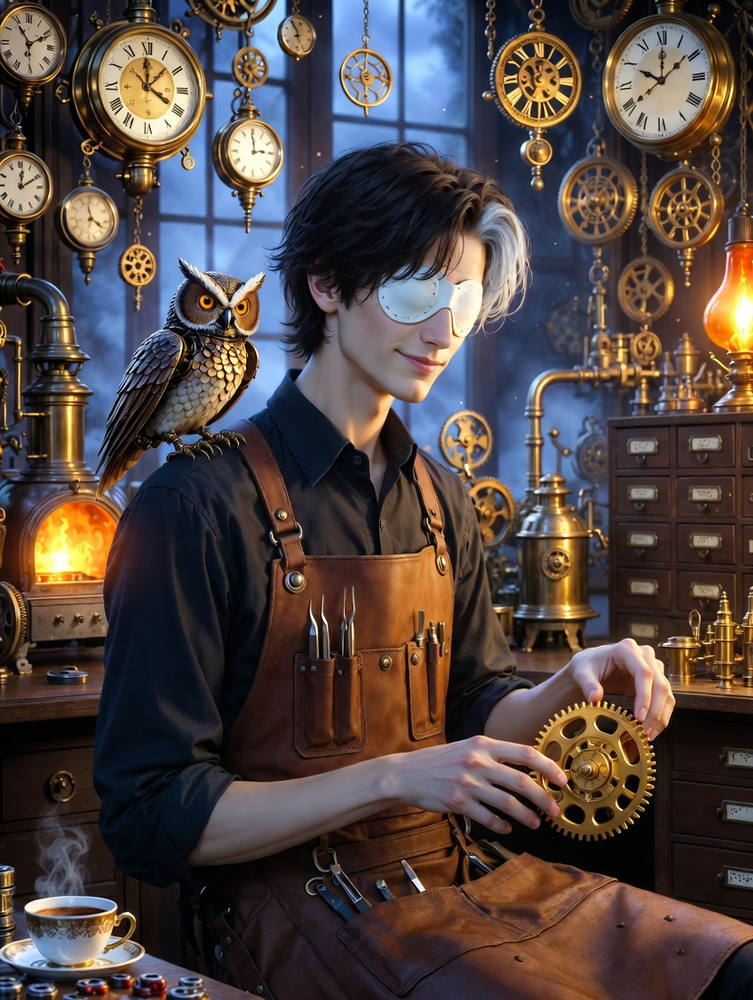 Silas Thorne, the Sightless Artificer - AI Character Card for Native Tavern and SillyTavern