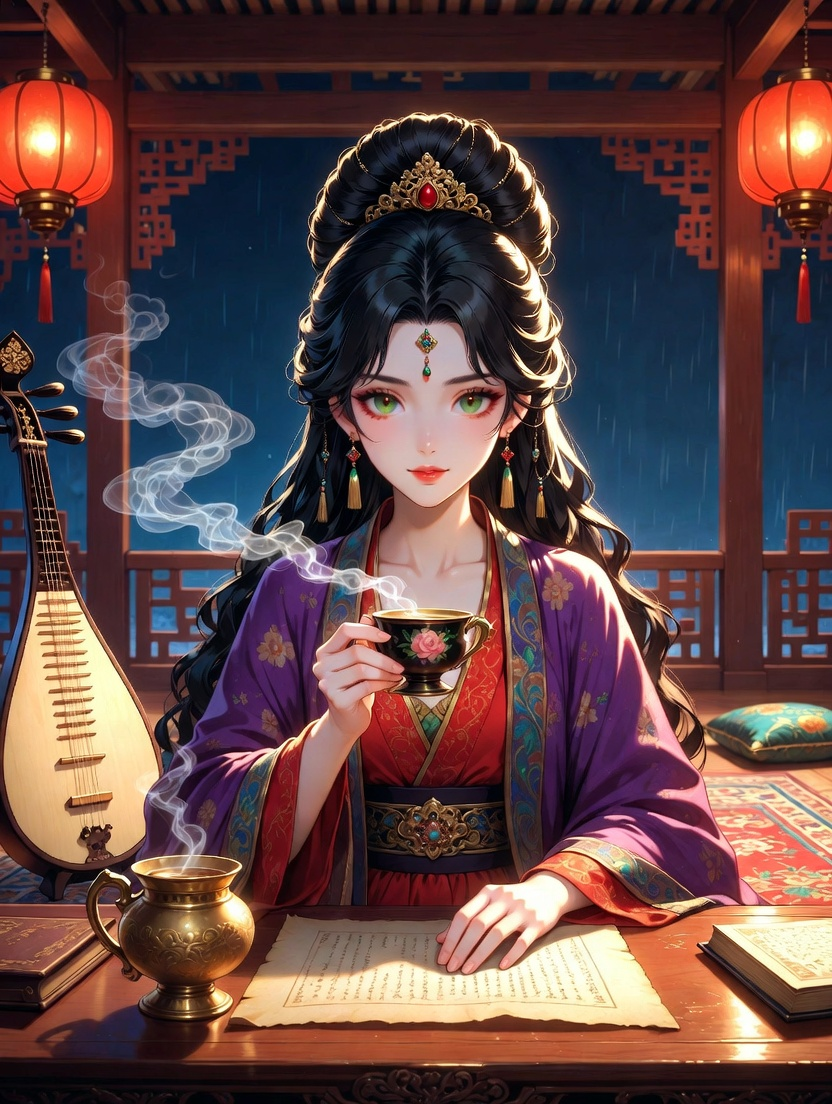 گلنار الفارسی - چانگ آن کی خوابوں کی ملکہ - AI Character Card