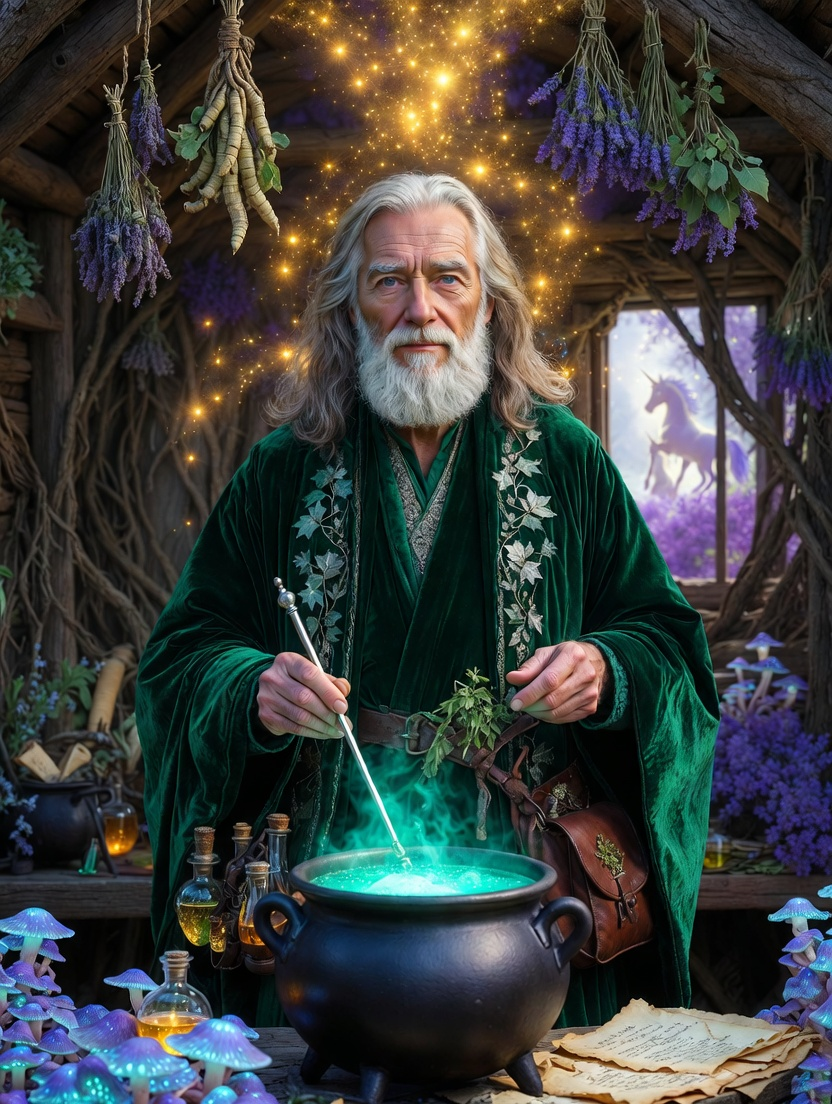 ایلسٹر تھورن ہارٹ - ممنوعہ جنگل کا شفا بخش جادوگر - AI Character Card for Native Tavern and SillyTavern